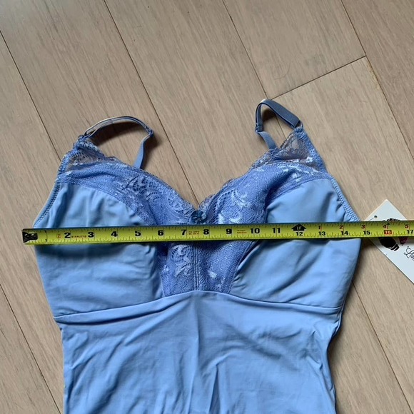 Rhonda Shear Camisole Lace Shaper Lingerie in Blue - Woman's Large NWT - Picture 7 of 14